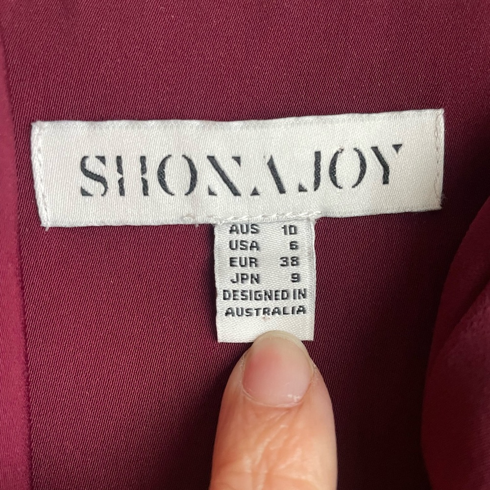 Shona Joy Rich Burgundy Garment